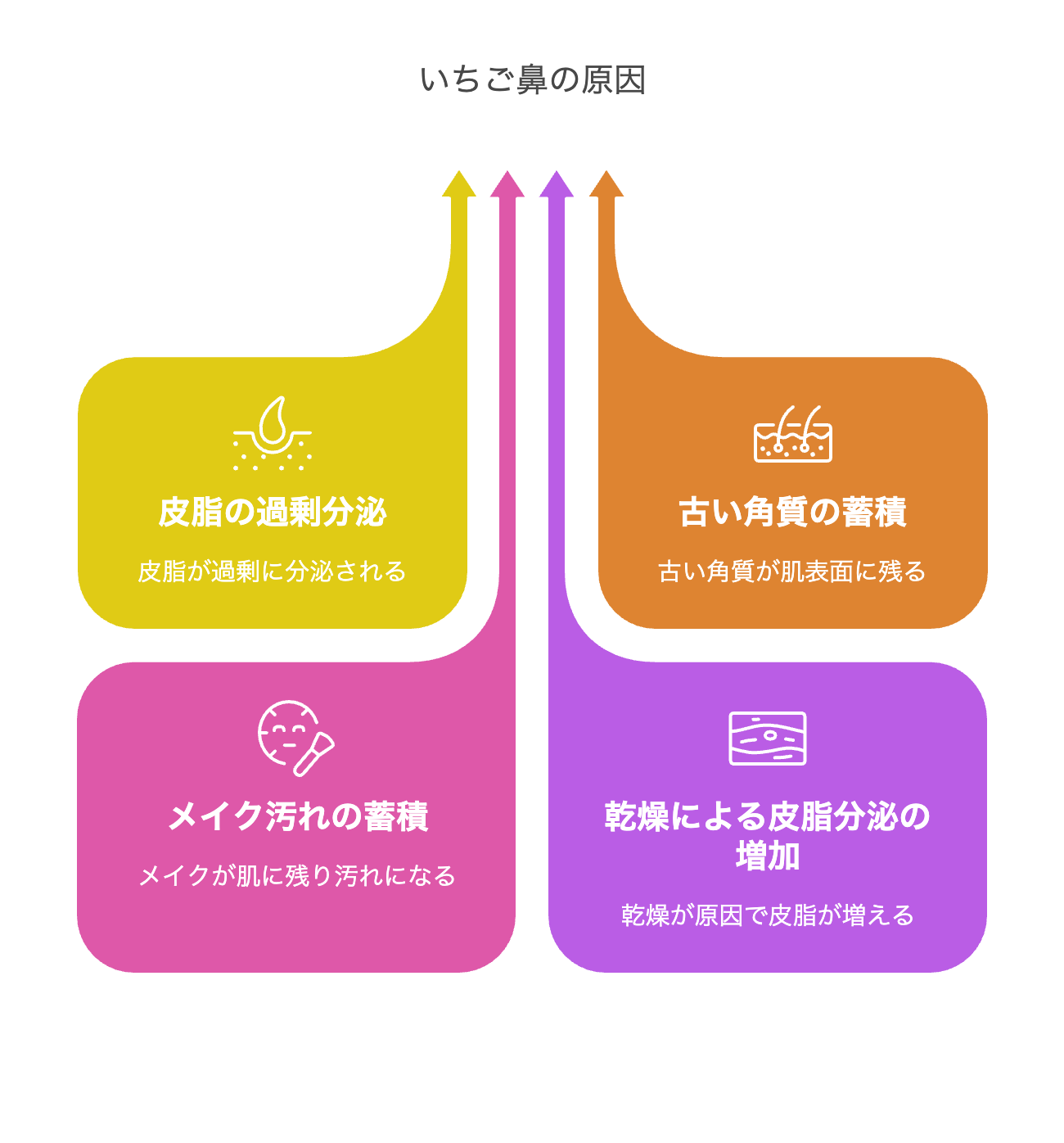いちご鼻の原因